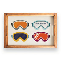Ski Goggles Personalized Serving Tray