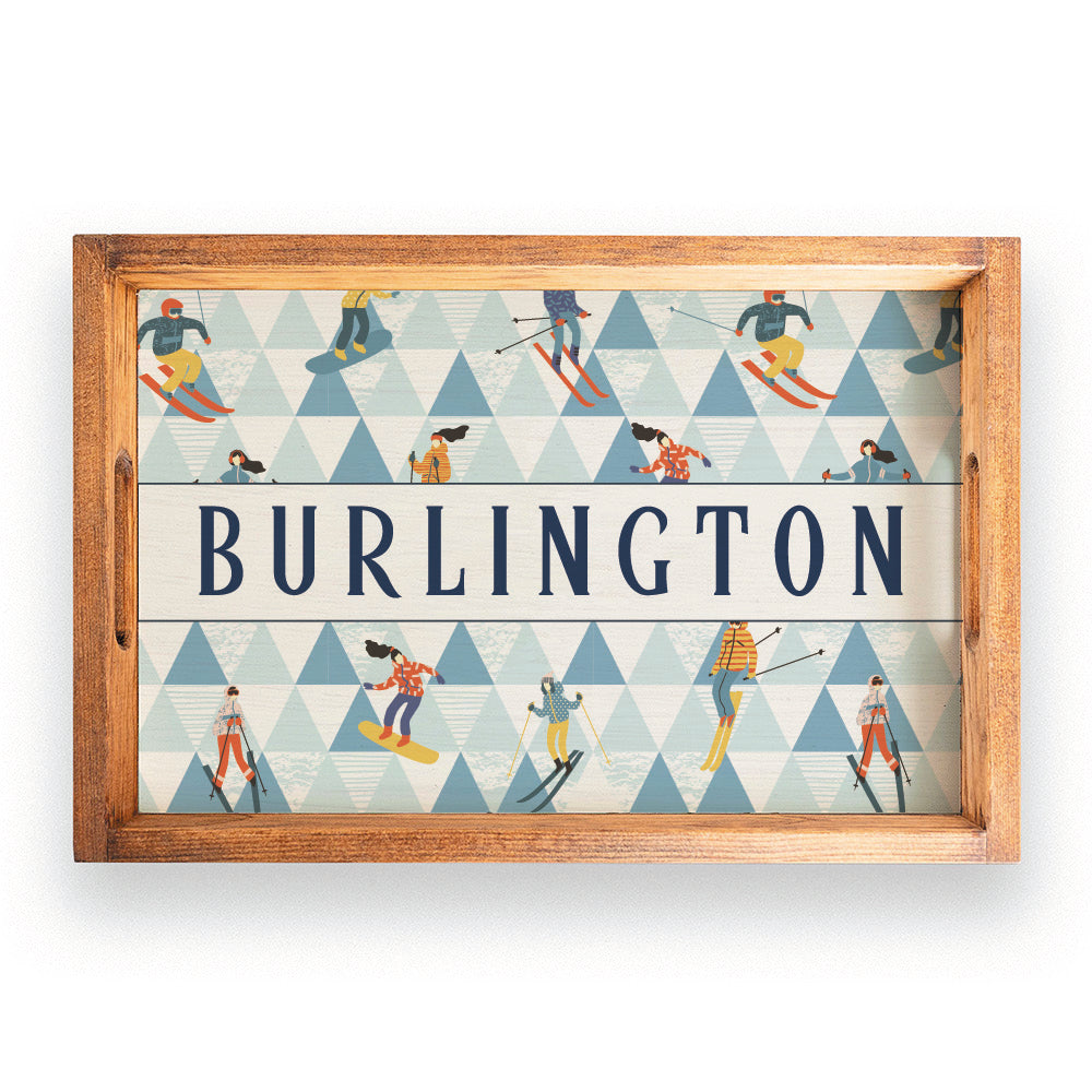 Modern Mountain Personalized Serving Tray