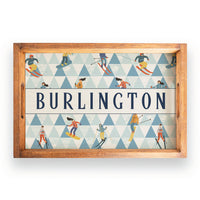 Modern Mountain Personalized Serving Tray