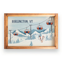 Alpine Lift Personalized Serving Tray