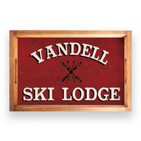 Ski Lodge Personalized Serving Tray