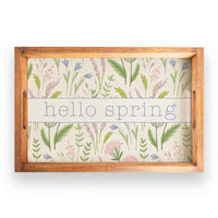 Spring Florals Personalized Serving Tray