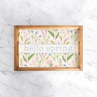 Spring Florals Personalized Serving Tray