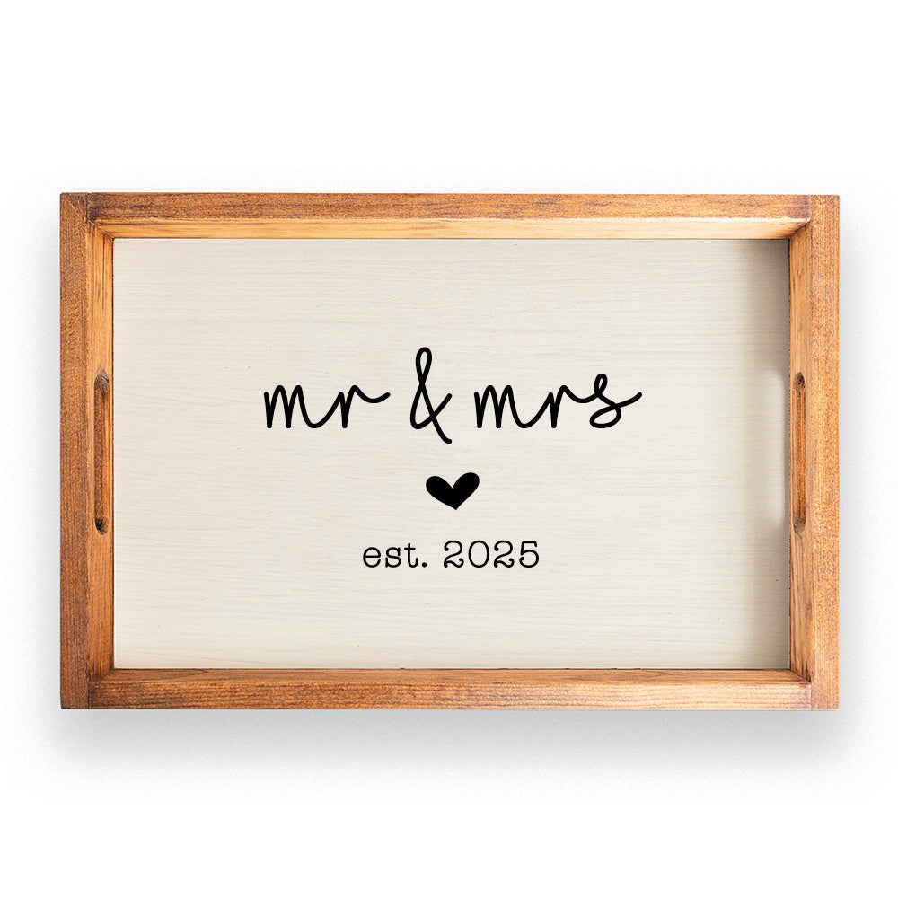 Wedding Established Personalized Serving Tray