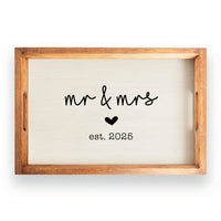 Wedding Established Personalized Serving Tray