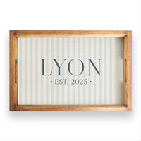 Established Last Name Serving Tray