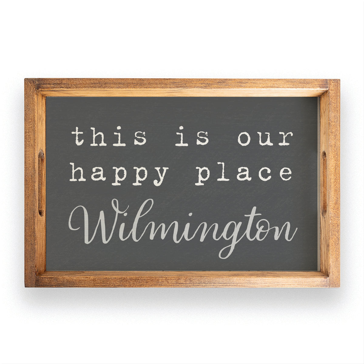 This Is Our Happy Place Personalized Serving Tray