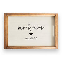 Wedding 2026 Cursive Serving Tray