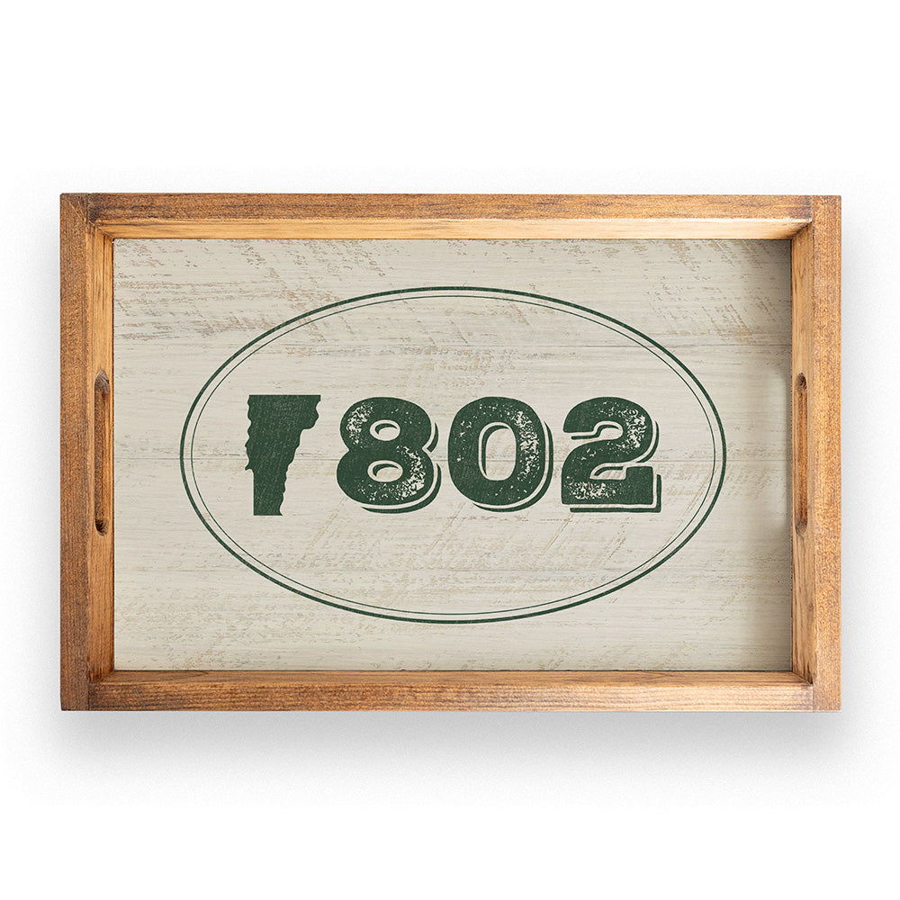 Vermont 802 Logo Serving Tray