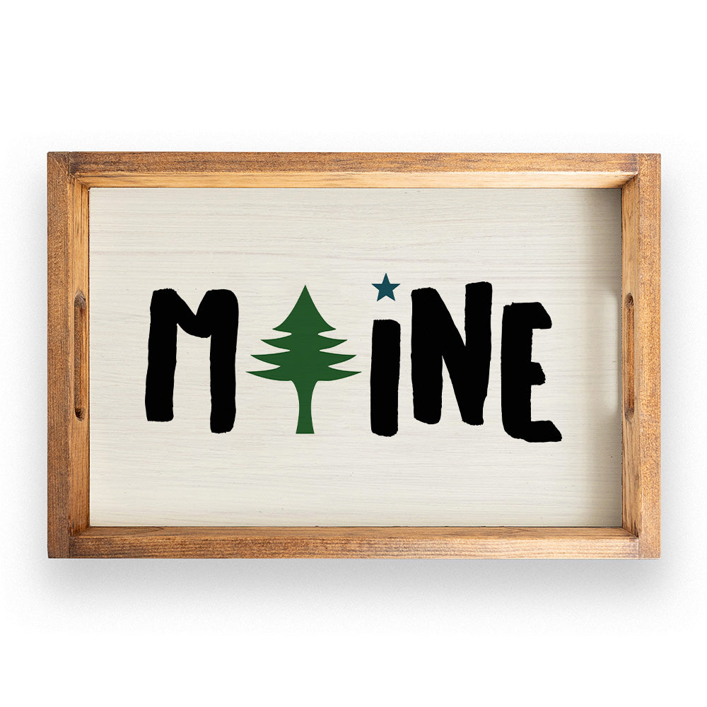 Maine Tree Serving Tray