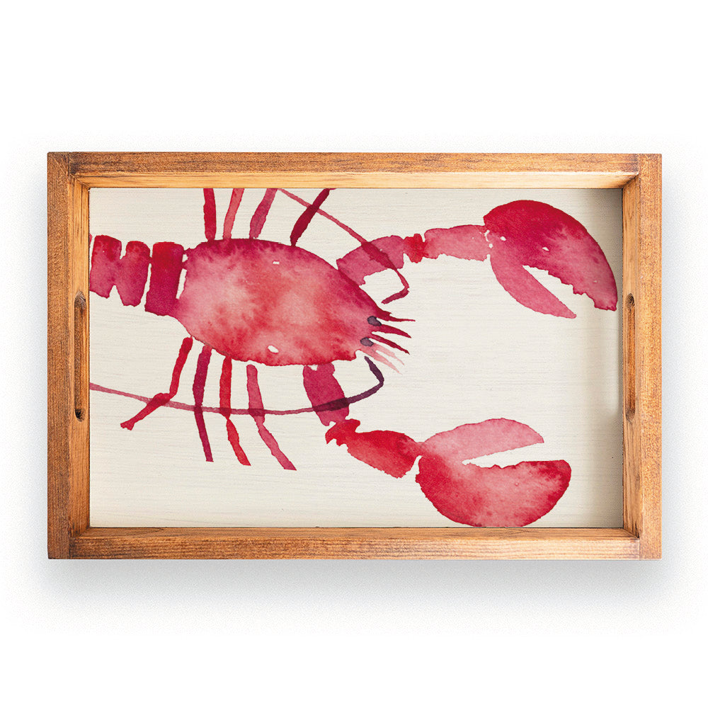 Lobster Watercolor Serving Tray