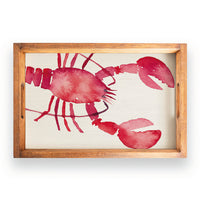 Lobster Watercolor Serving Tray