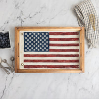 American Vintage Flag Serving Tray
