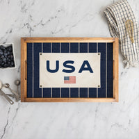 Americana Stripe Serving Tray