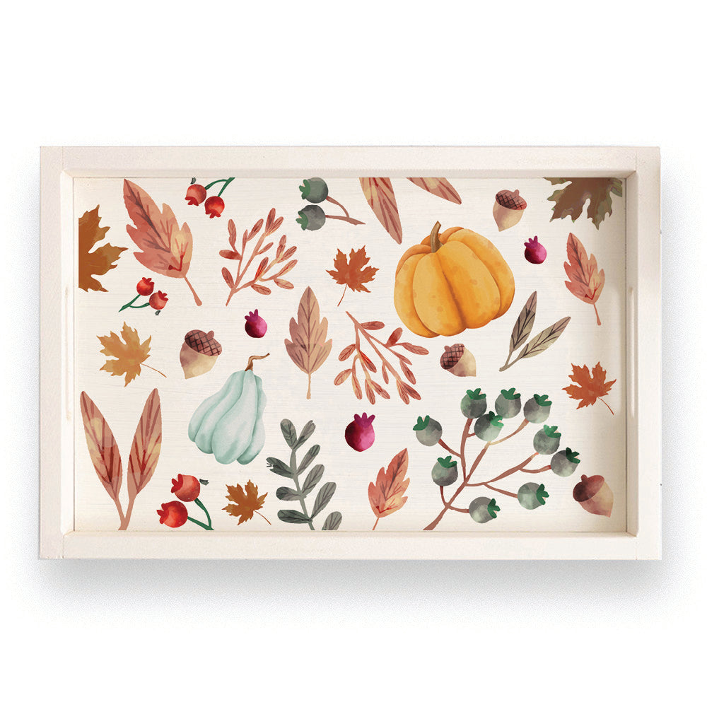 Fall Pattern Serving Tray