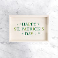 St Patrick's Day Wooden Serving Tray