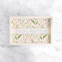 Spring Florals Personalized Serving Tray