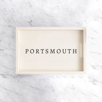 Weathered Personalized Wooden Serving Tray