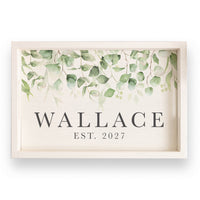 Eucalyptus Personalized Serving Tray
