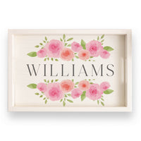 Roses Personalized Serving Tray