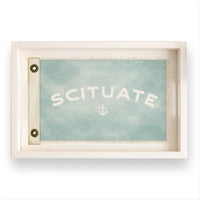 Vintage Flag Anchor Personalized Serving Tray