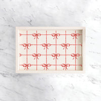 Holiday Bows Serving Tray
