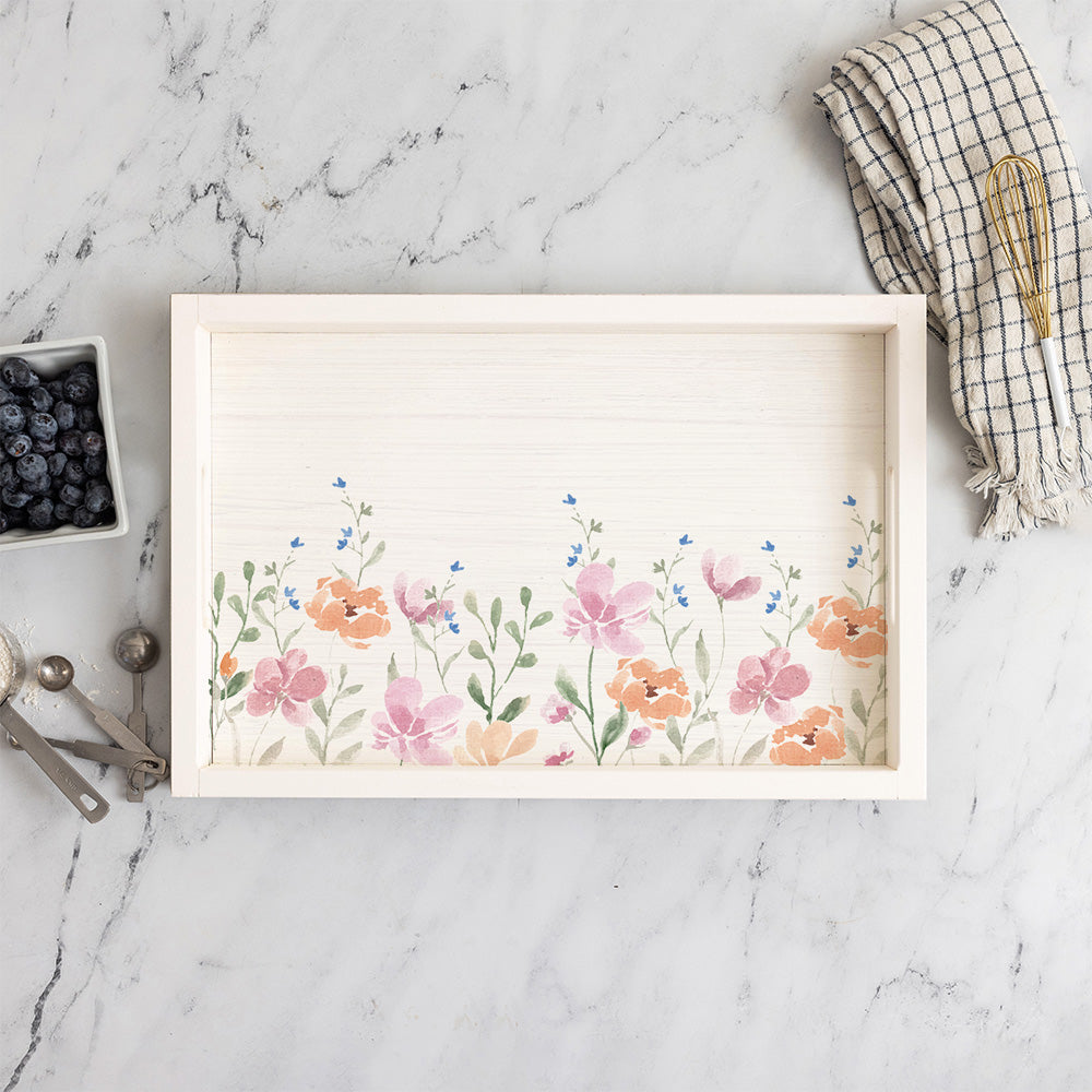Wildflowers Serving Tray