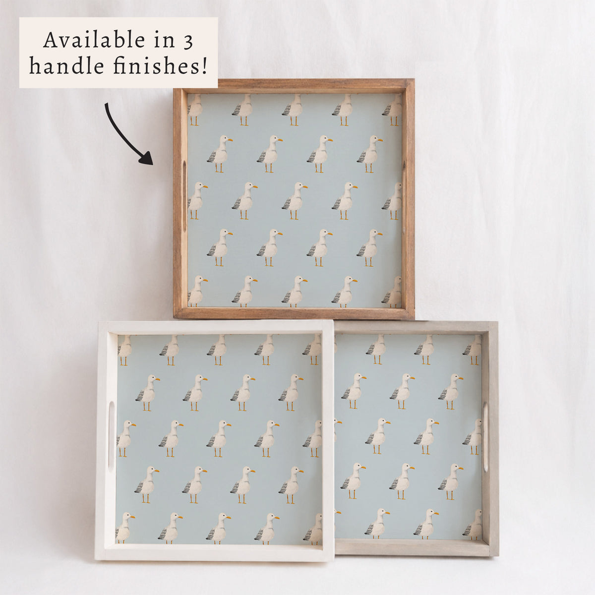 Seagull Pattern Serving Tray