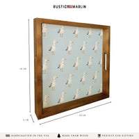 Seagull Pattern Serving Tray