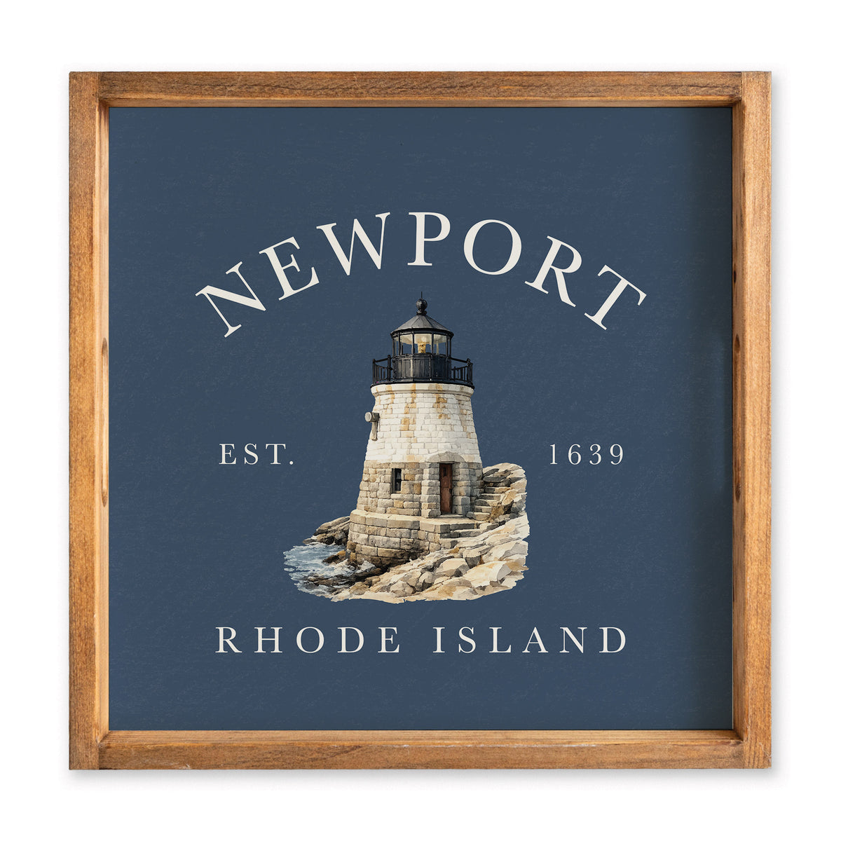 Newport Castle Hill Lighthouse Serving Tray