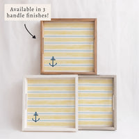 Anchor Stripe Serving Tray