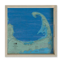 Cape Cod Chart Map Serving Tray
