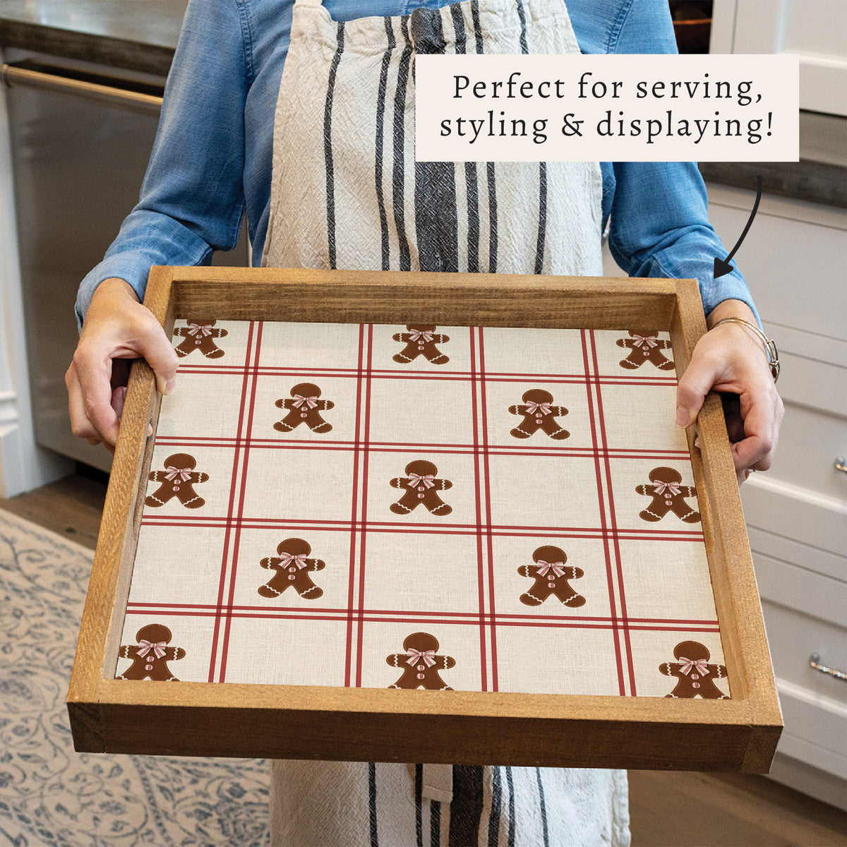 Gingerbread Man Serving Tray