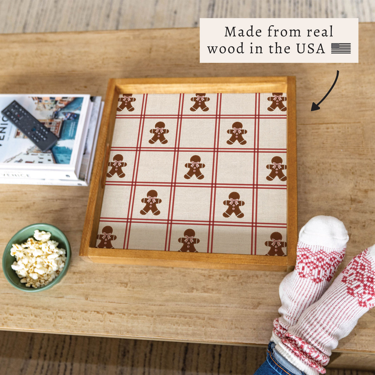 Gingerbread Man Serving Tray