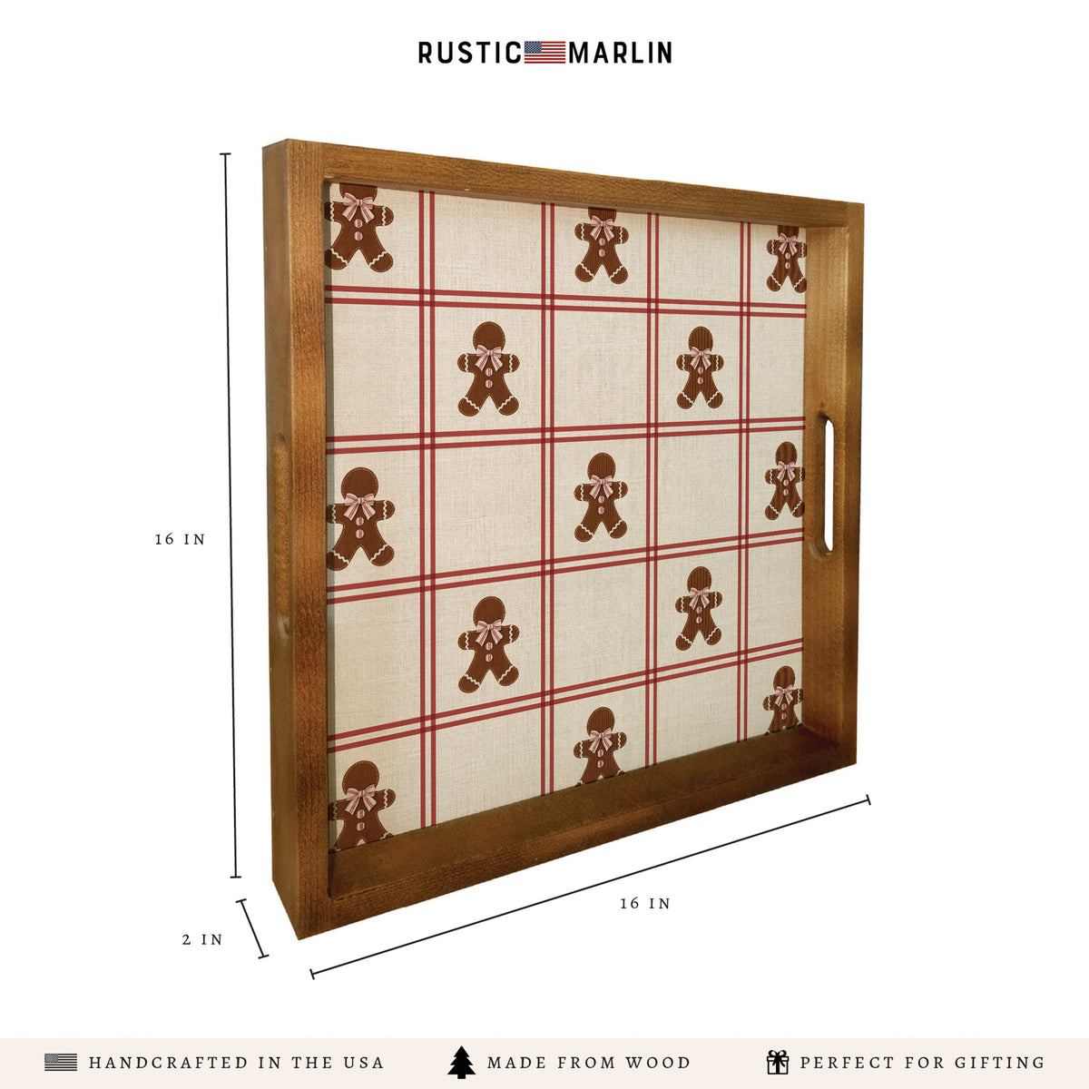 Gingerbread Man Serving Tray