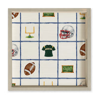 Green Bay Football Icons Serving Tray