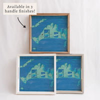Martha's Vineyard Chart Map Serving Tray