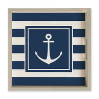 Anchor Stripes Serving Tray