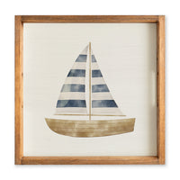 Watercolor Sailboat Serving Tray
