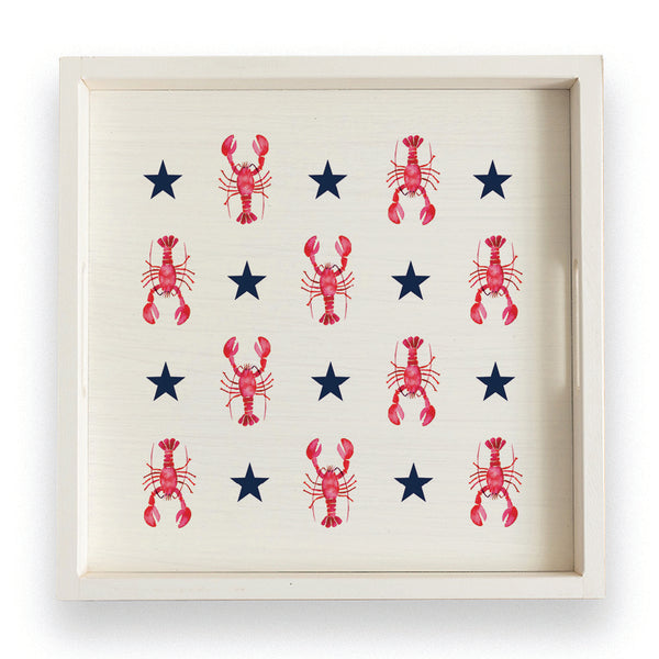 Patriotic Lobsters Serving Tray