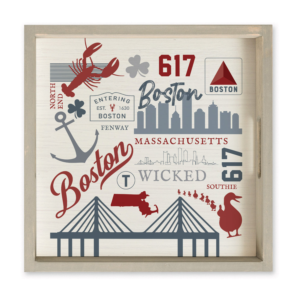 Boston All Things Serving Tray