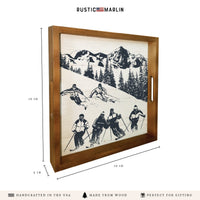 Retro Ski Run Serving Tray