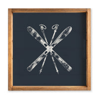 Skis Serving Tray