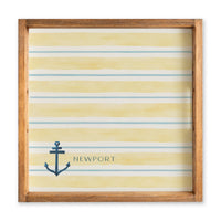 Anchor Stripe Personalized Serving Tray