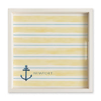 Anchor Stripe Personalized Serving Tray