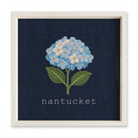 Hydrangea Printed Needlepoint Personalized Serving Tray