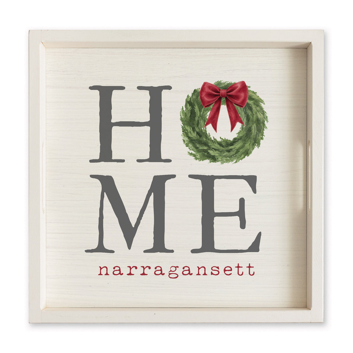 Holiday Home Personalized Serving Tray