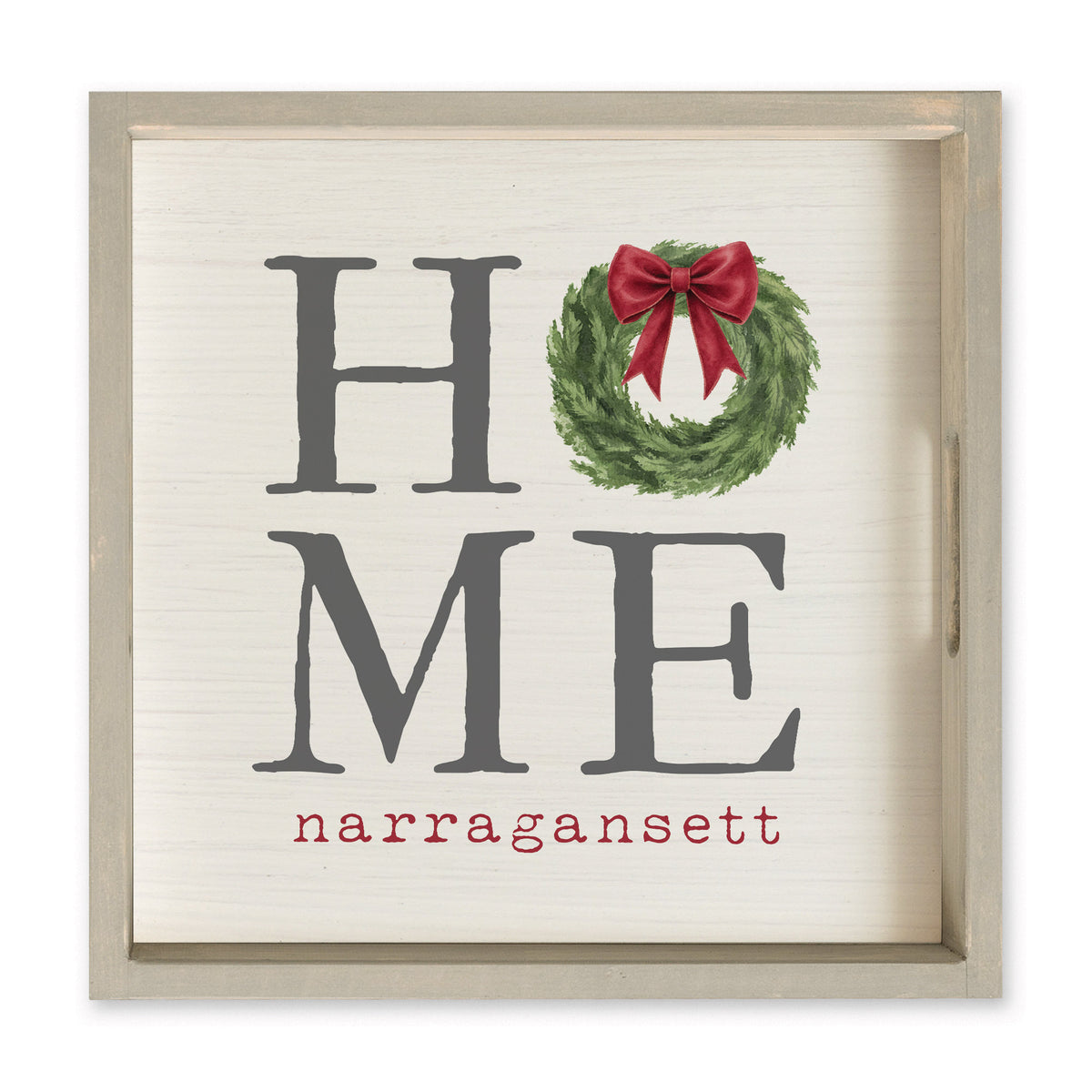 Holiday Home Personalized Serving Tray