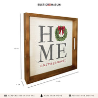 Holiday Home Personalized Serving Tray