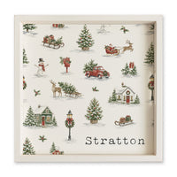 Holiday Hometown Icons Personalized Serving Tray